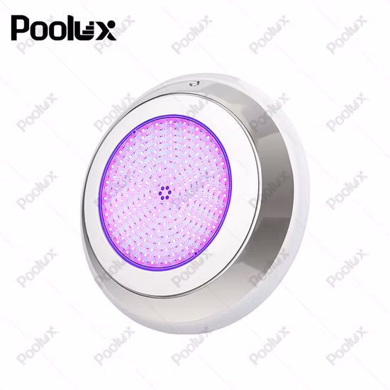 Poolux 2023 New IP68 RGB 12V 304 Stainless Steel Underwater Pool Lamp Resin Filled LED Swimming Slim Pool Lights