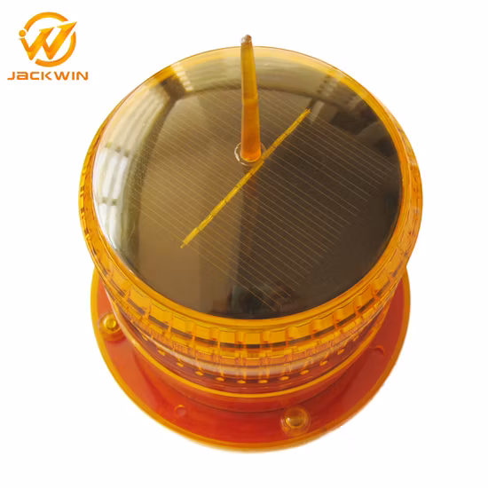 Flashing Light Solar Powered LED Warning Light with Bird Spike for Marine Ship Boat Airport