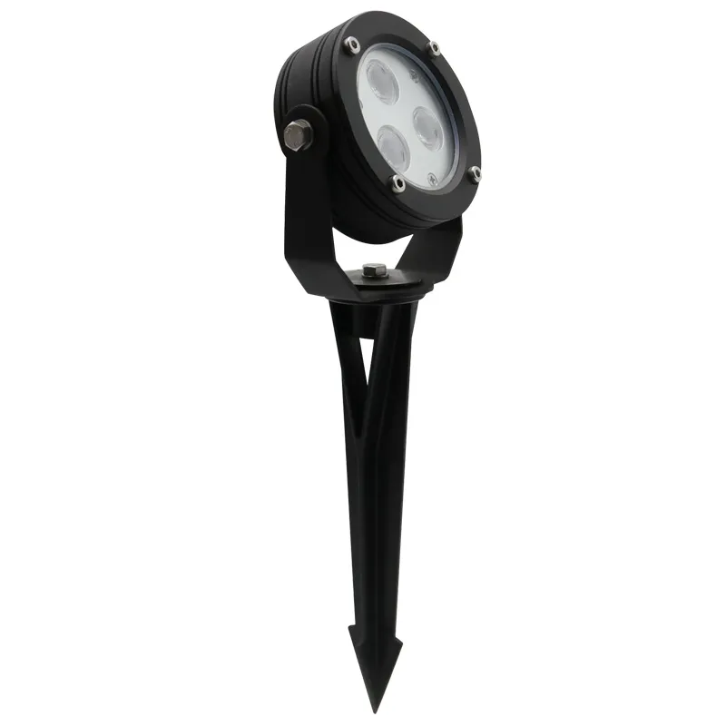 3X3w DC24V/240V IP65 Outdoor LED Lawn Light with Spike